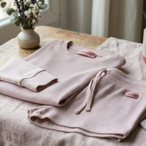 Set Loungewear de Algodón Ribbed (Top y Short) | Tridane